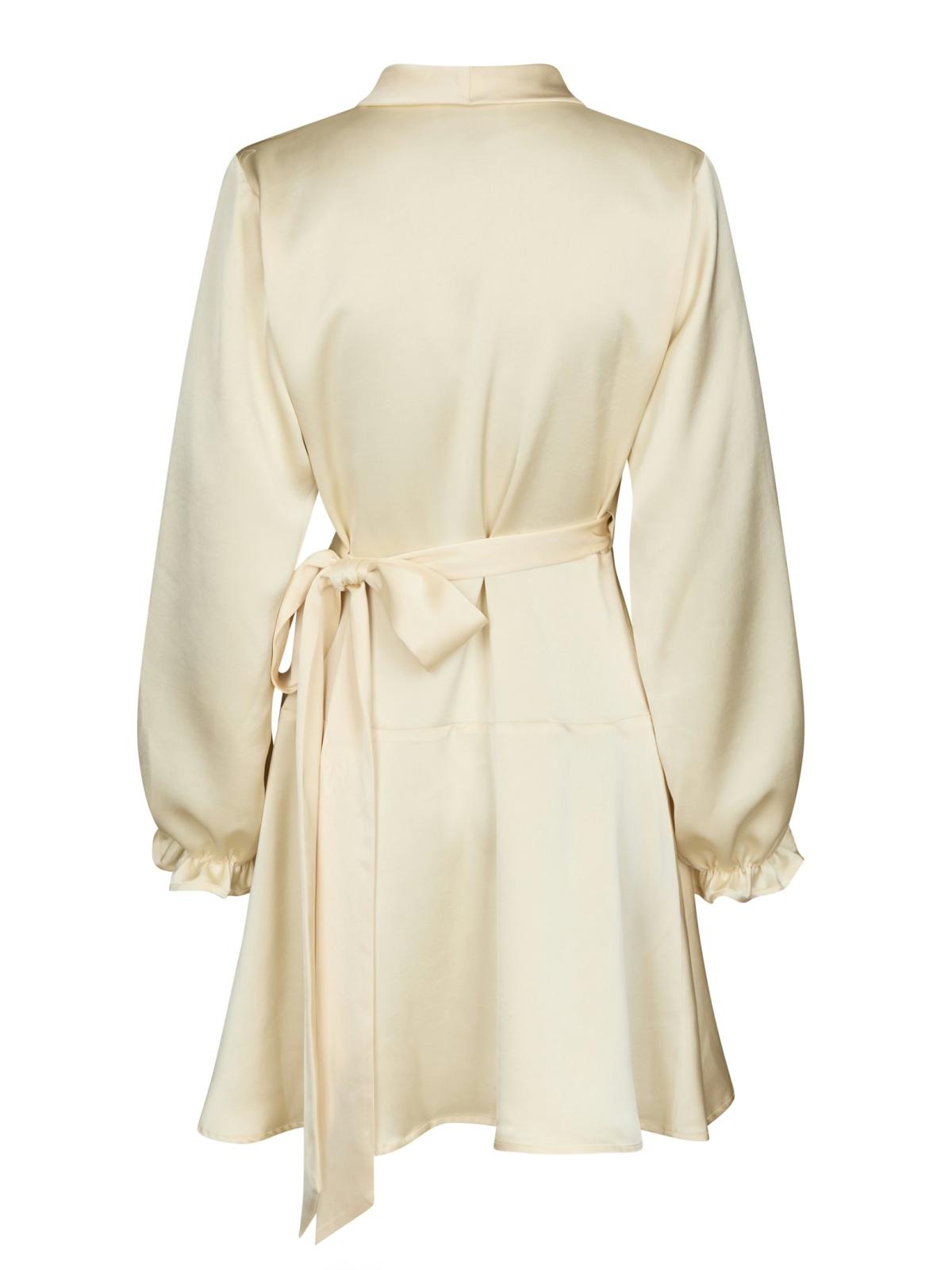 Neo Noir Colbie  Heavy Sateen Dress, Light Yellow - 2