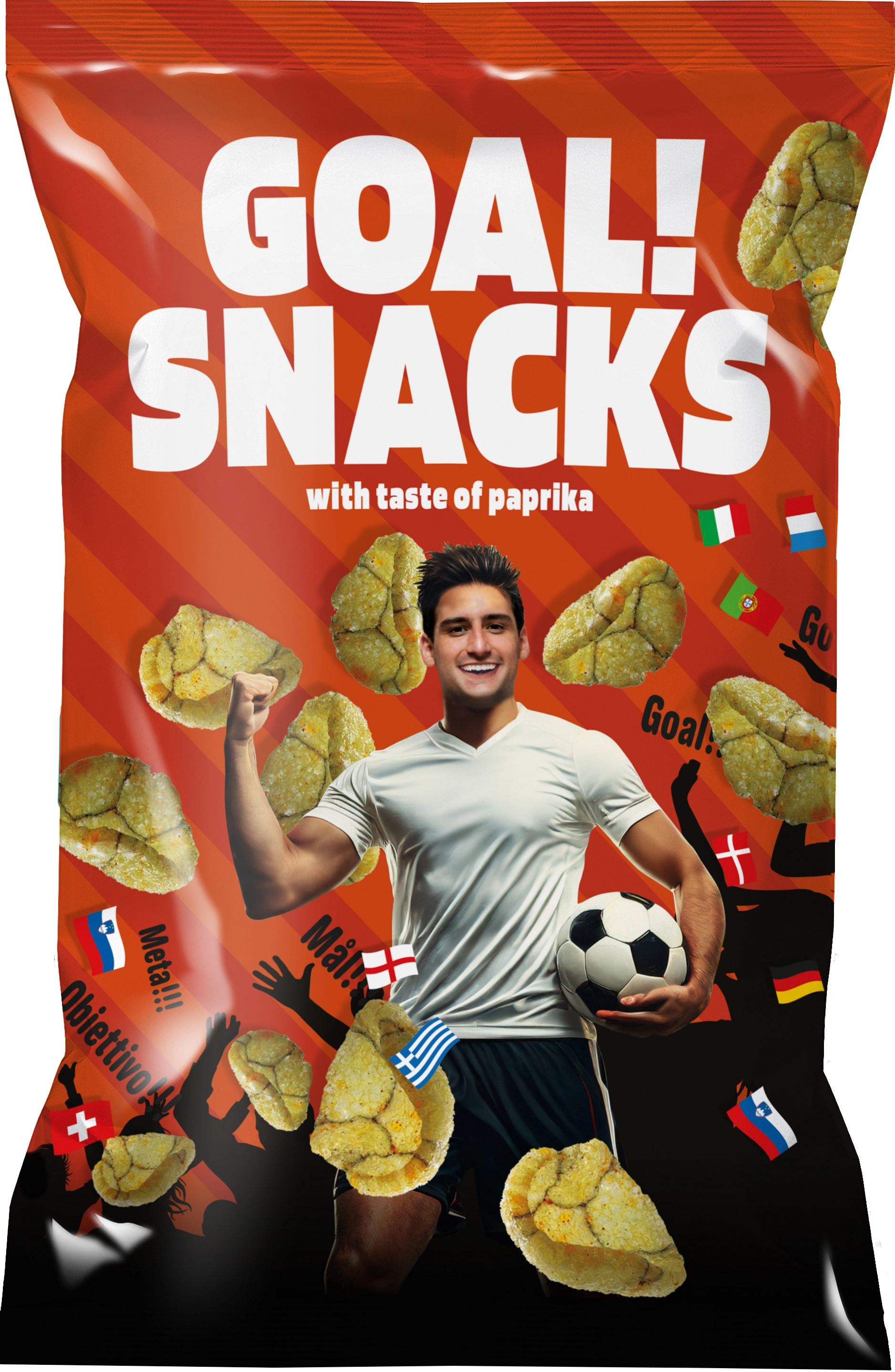 Packers Brand Fotbollsnacks paprika 75g 20st
