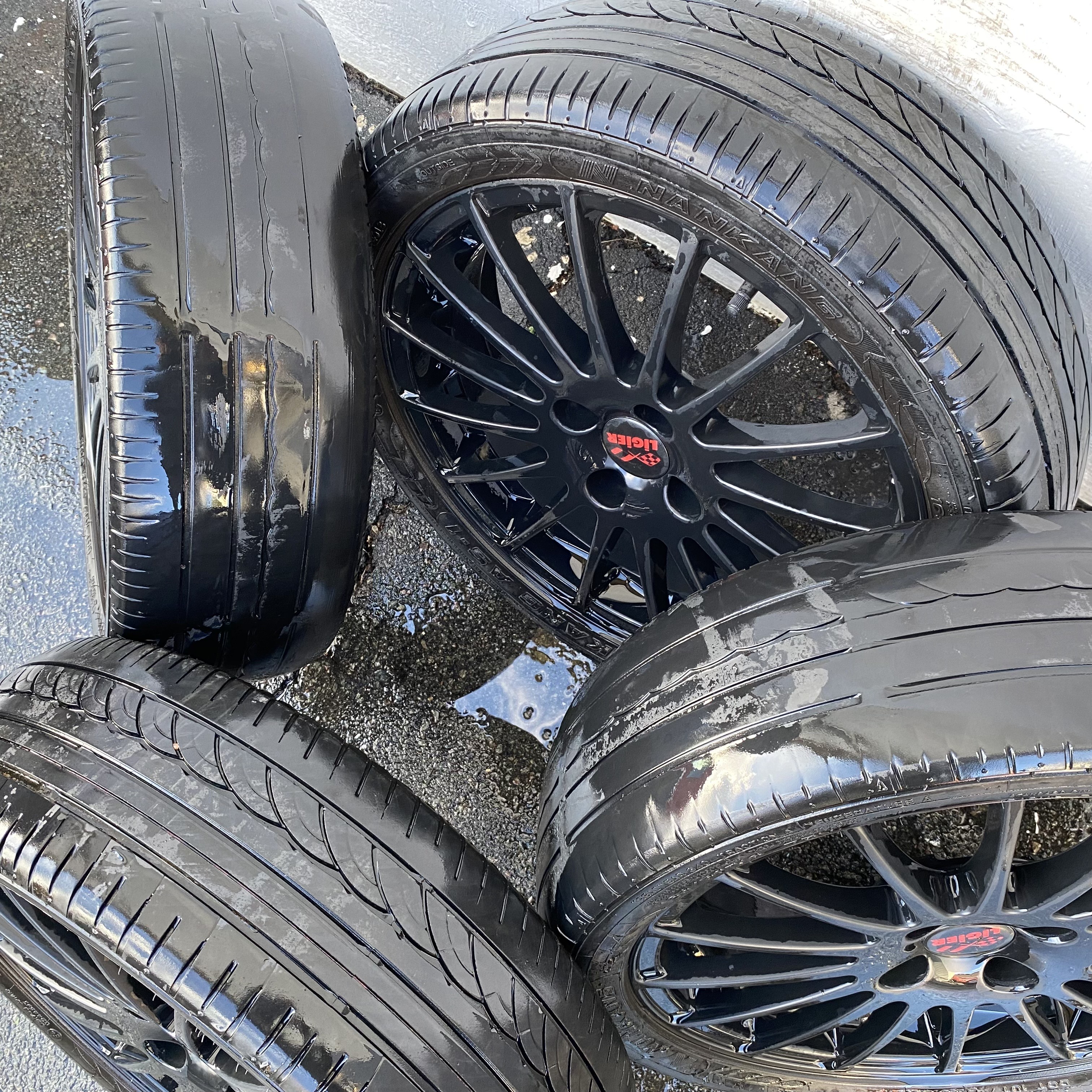 Kompletta Sommarhjul | 16" LIGIER 1412640 | 4x100 4.5x16 ET18 + 165/50 R16 75V Nankang AS-1 | V40-2018 | 4.2mm | 4.2m | 0.0mm | 0.0mm  - 4