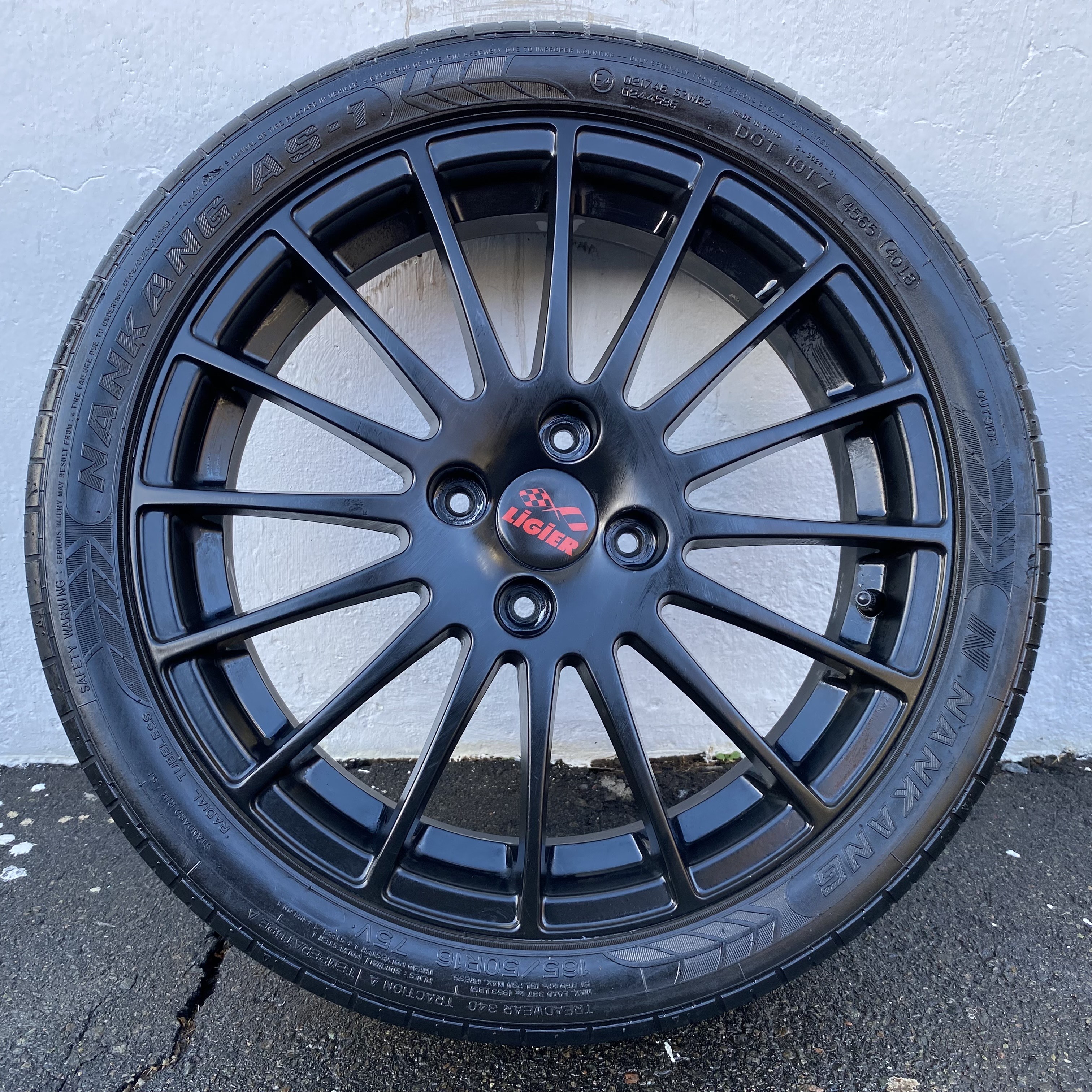 Kompletta Sommarhjul | 16" LIGIER 1412640 | 4x100 4.5x16 ET18 + 165/50 R16 75V Nankang AS-1 | V40-2018 | 4.2mm | 4.2m | 0.0mm | 0.0mm  - 14