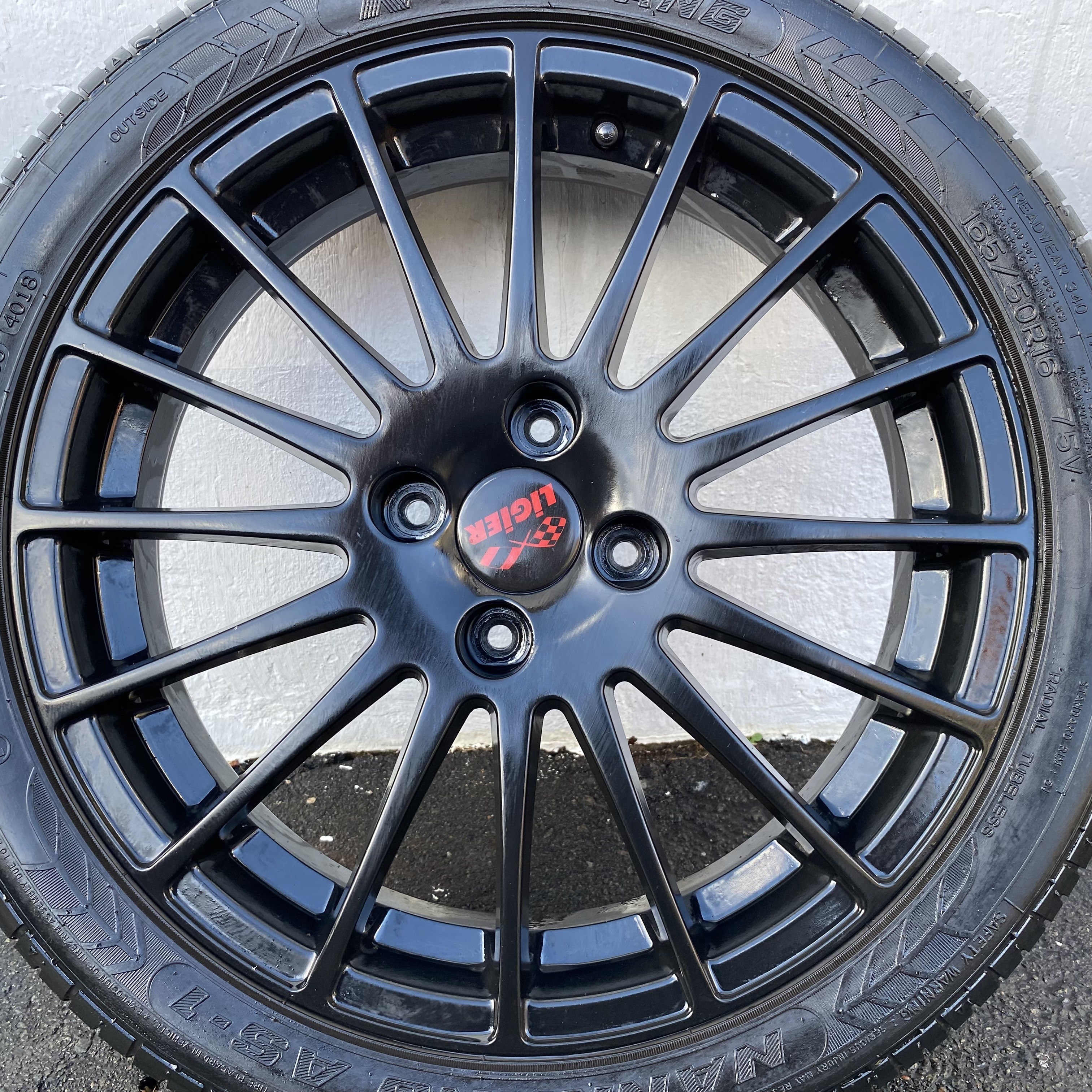 Kompletta Sommarhjul | 16" LIGIER 1412640 | 4x100 4.5x16 ET18 + 165/50 R16 75V Nankang AS-1 | V40-2018 | 4.2mm | 4.2m | 0.0mm | 0.0mm  - 7