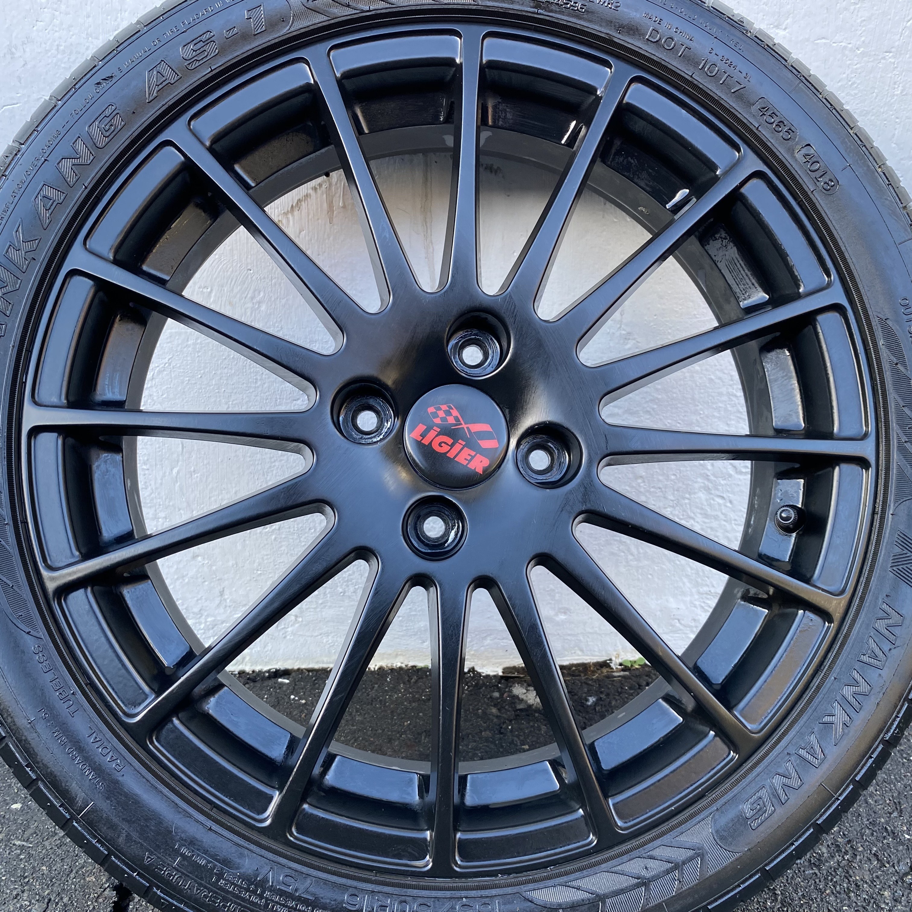 Kompletta Sommarhjul | 16" LIGIER 1412640 | 4x100 4.5x16 ET18 + 165/50 R16 75V Nankang AS-1 | V40-2018 | 4.2mm | 4.2m | 0.0mm | 0.0mm  - 15
