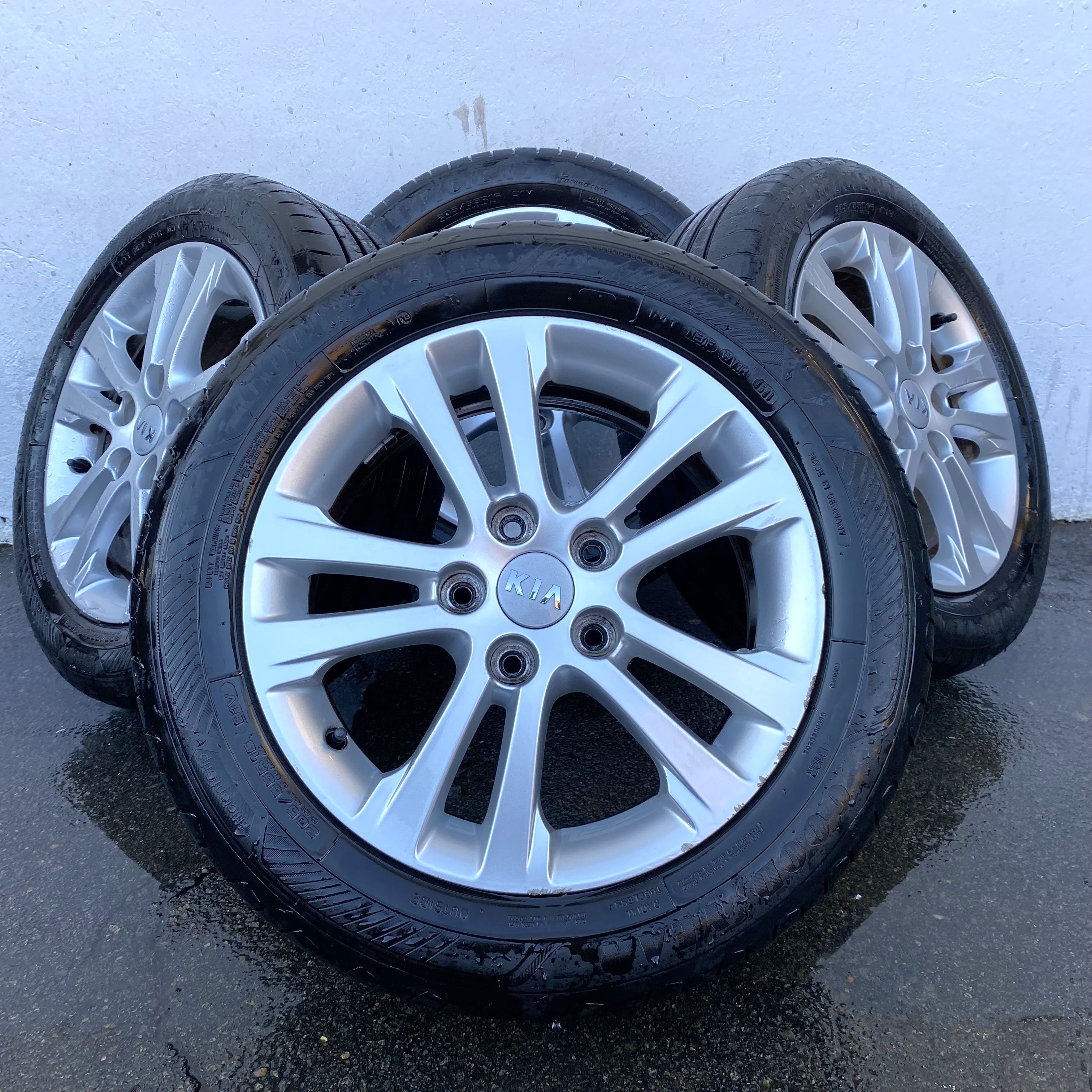 Kompletta Sommarhjul | 16" KIA CEED 52910A2220 | 5x114.3 6.5x16 ET50 67.1 + 2 st 205/55 R16 91V Goodyear Efficient Grip Performance 2 | V46-2021 | 7mm | 7mm + 2 st 205/55 R16 91V Goodyear Efficient Grip Performance  | V01-2019 | 3.5mm | 3.5mm