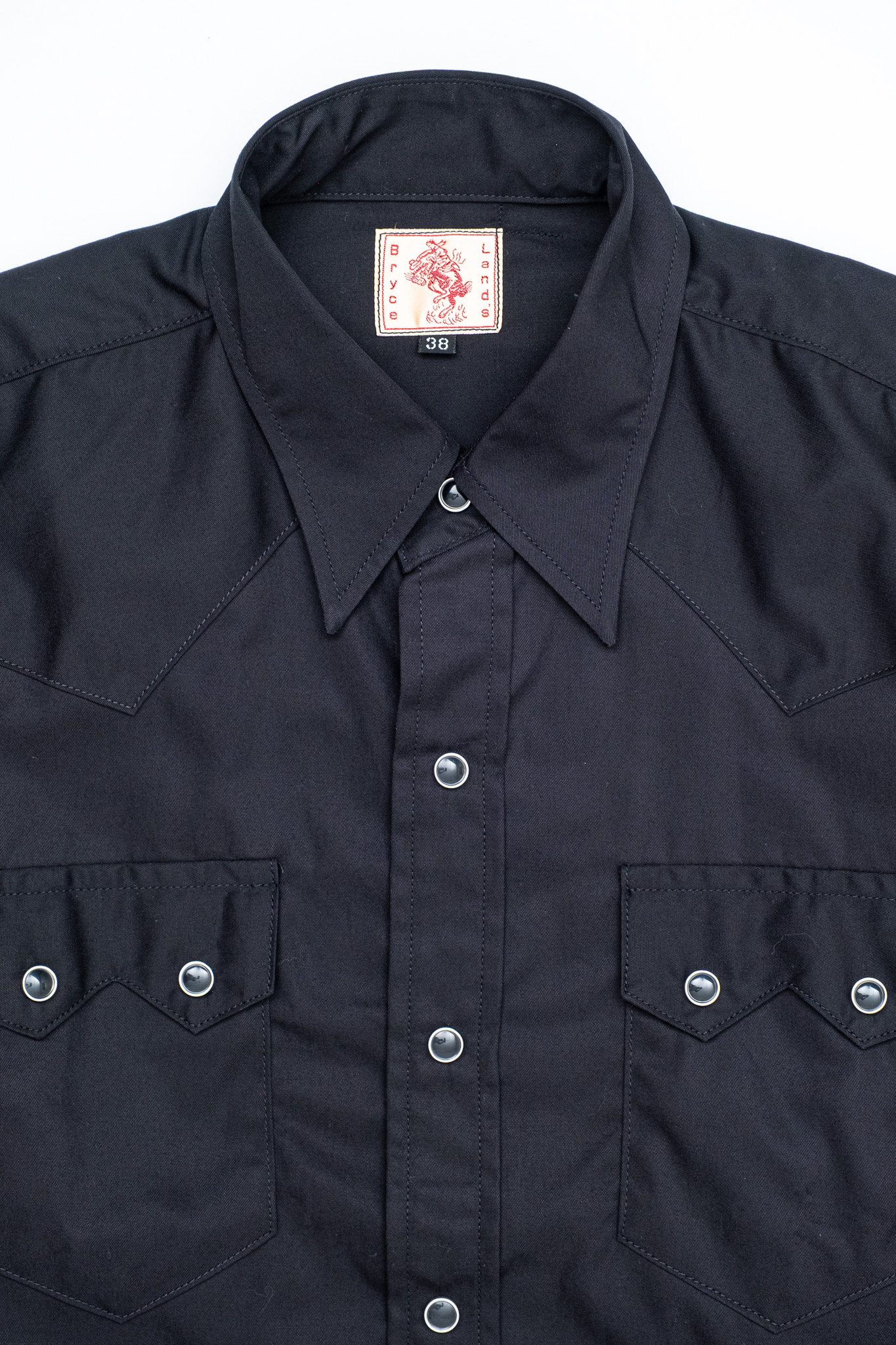 Bryceland’s - Sawtooth Westerner Shirt Lighter Twill Black - 3