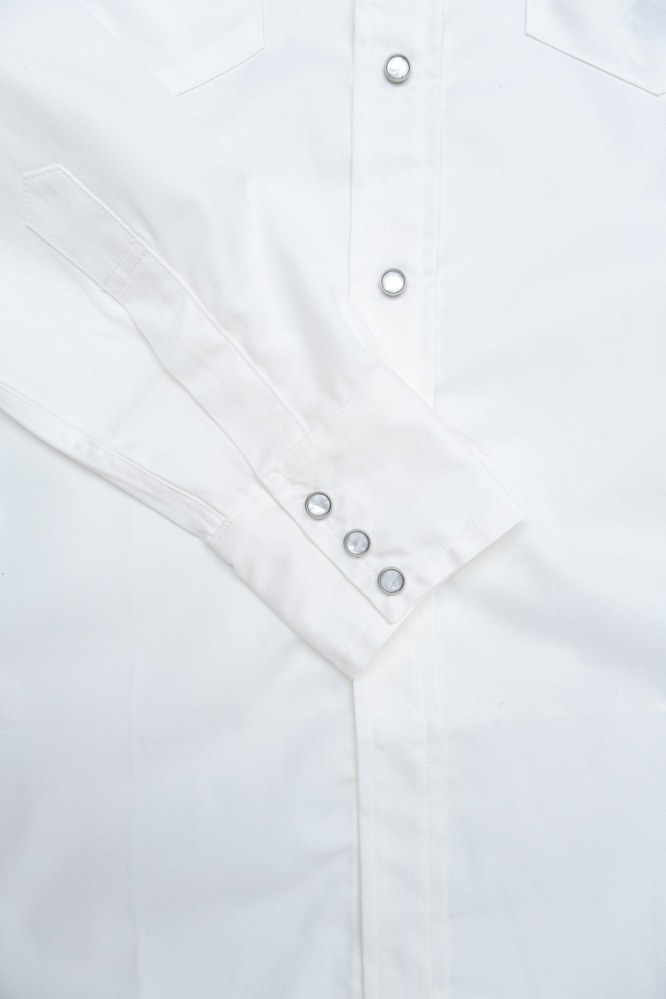 Bryceland’s - Sawtooth Westerner Shirt Lighter Twill White - 4
