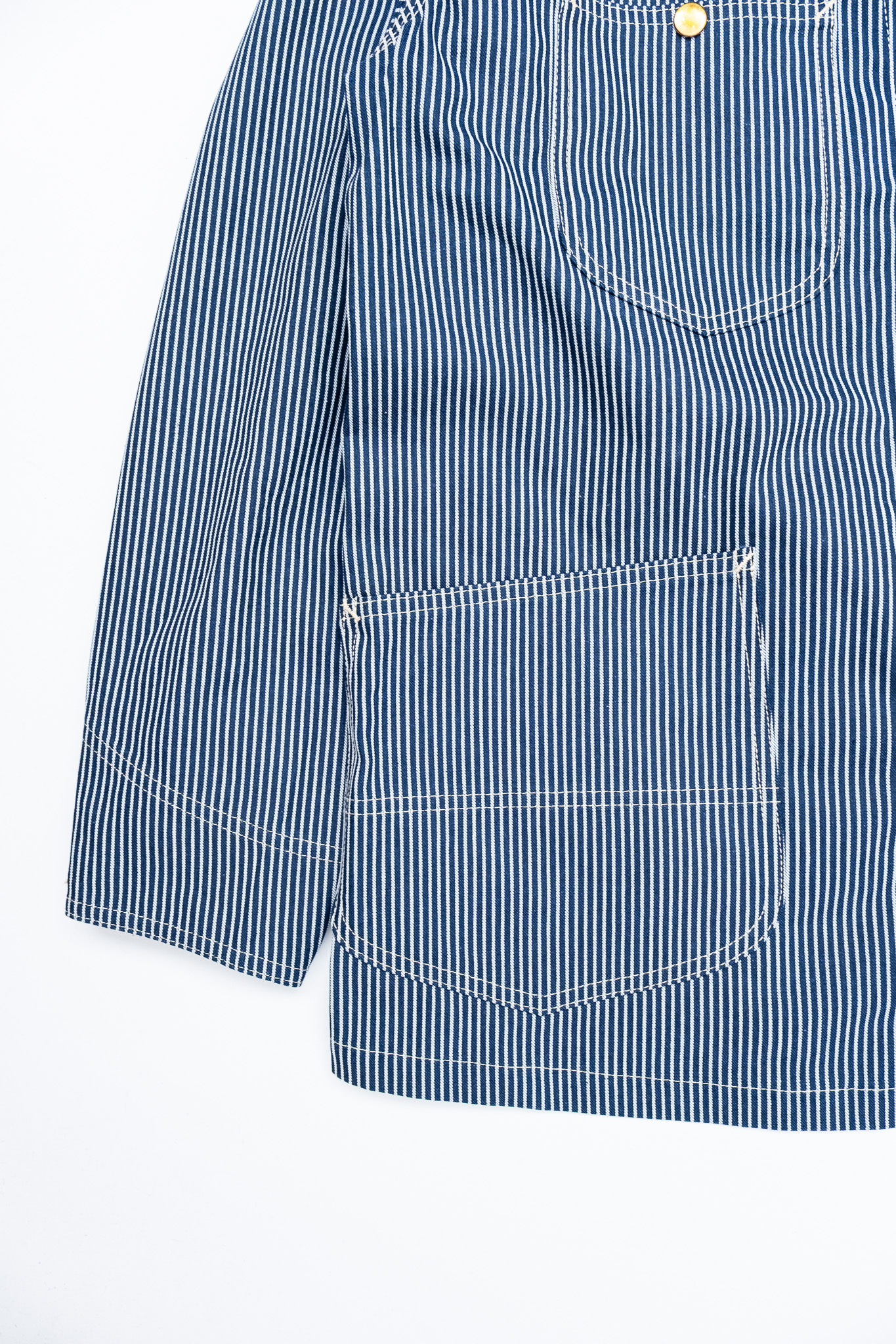 Bryceland’s - Chore Coat Hickory Stripe White/Blue - 6