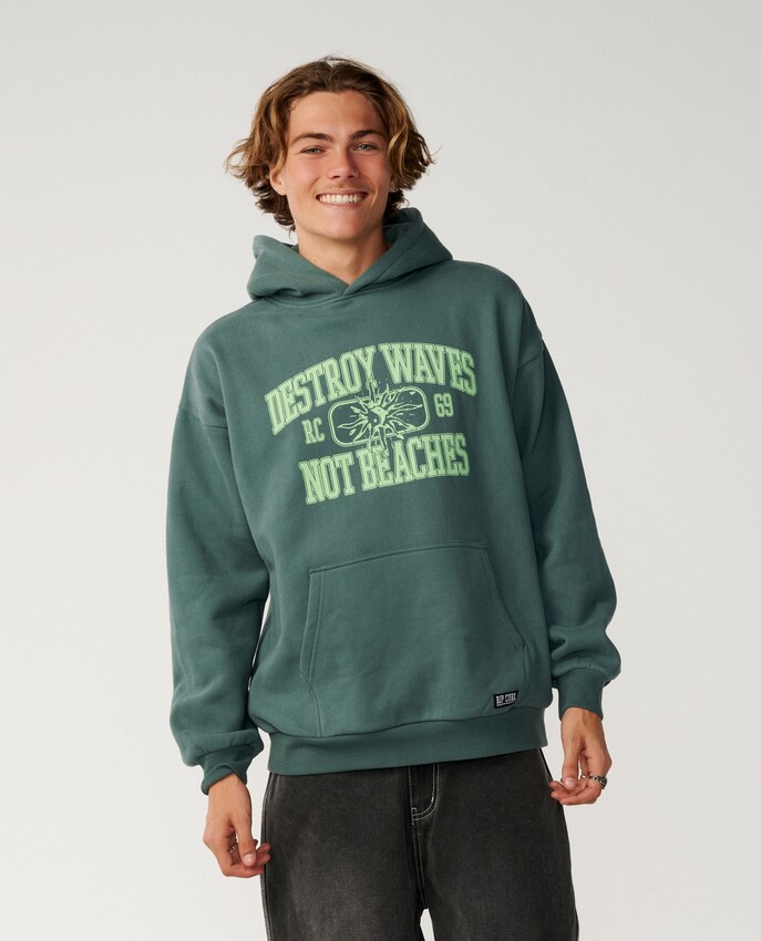 Rip Curl hoodie Disorder muted green