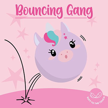 Bouncy ball, Unicorn, Bouncing gang, studsboll