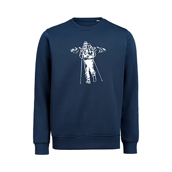 Sweatshirt Crewneck Vandraren Unisex Navy