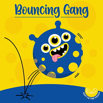 Bouncy ball, Monster, Bouncing gang, studsboll