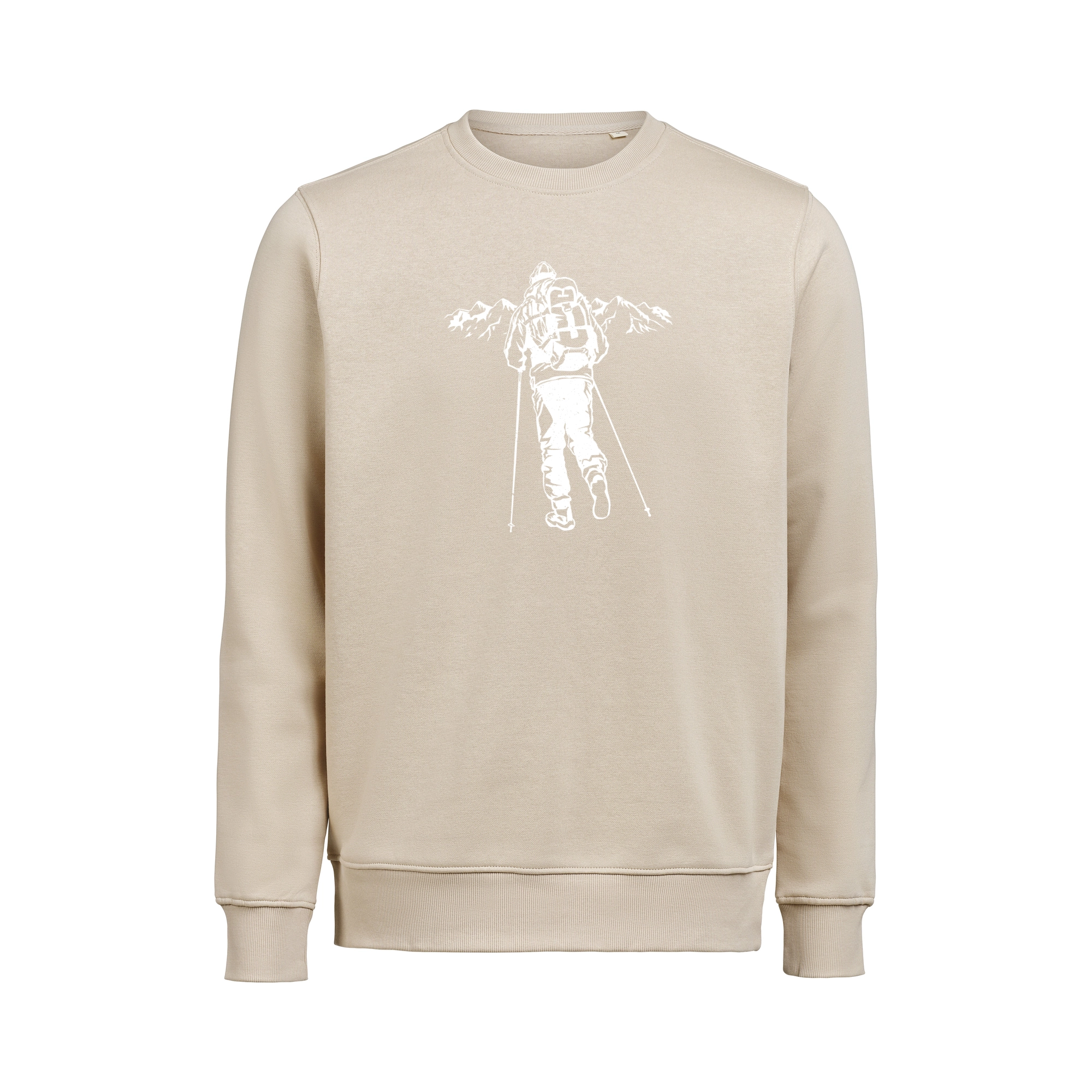 Sweatshirt Crewneck Vandraren Unisex Latte