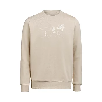 Sweatshirt Crewneck Skidåkare Unisex Latte