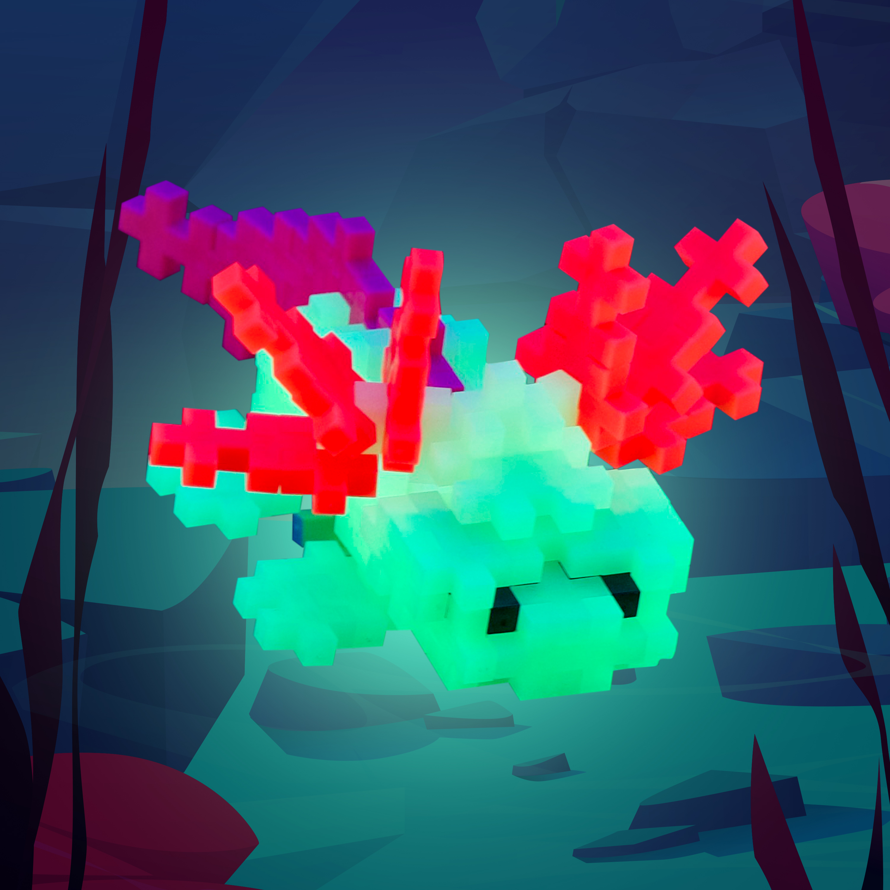 Plus-Plus Axolotl / 100 bitar rör - 3