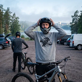 Sweatshirt Crewneck MTB Unisex Grå