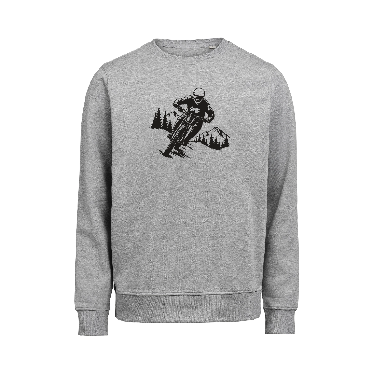 Sweatshirt Crewneck MTB Unisex Grå