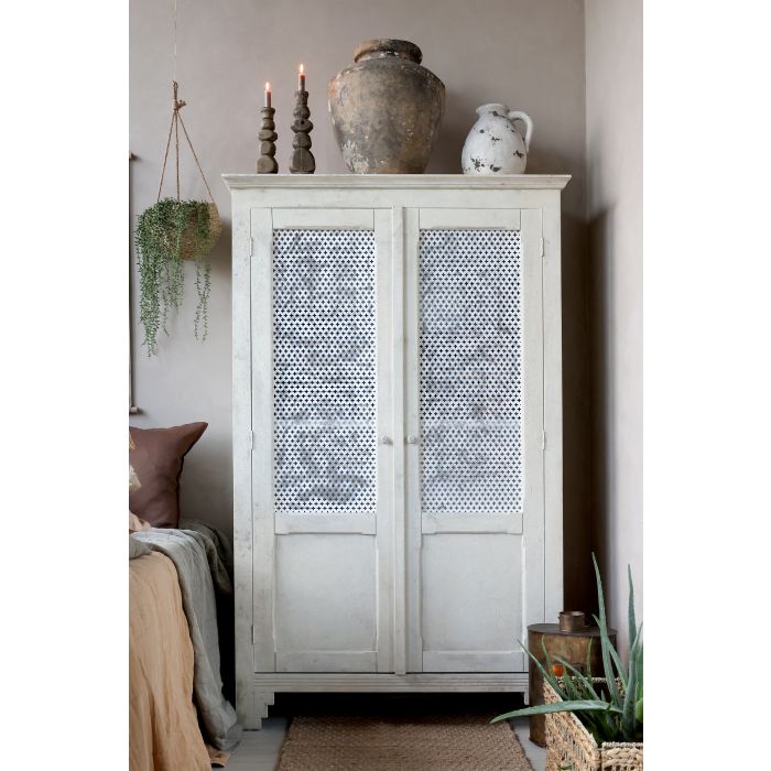 Franskt Linneskåp - Antique Creme - 5