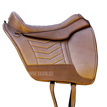 EDIX® Fusion Baroque barbackasadel, läder, natur