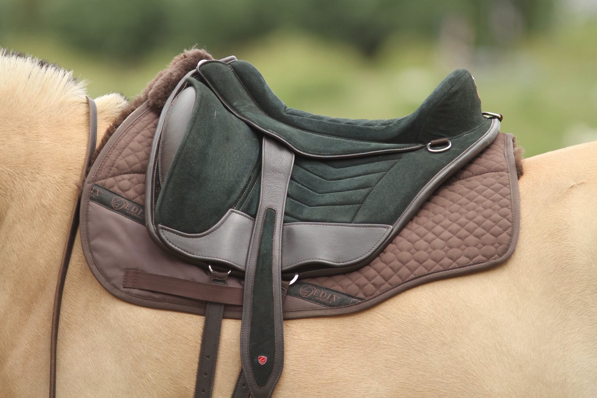 EDIX® Fusion Baroque barbackasadel, läder, natur - 11