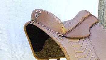 EDIX® Fusion Baroque barbackasadel, läder, natur