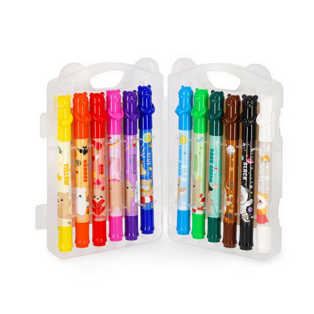 Twistable Crayons (12 st.), Teddy Friends - 2