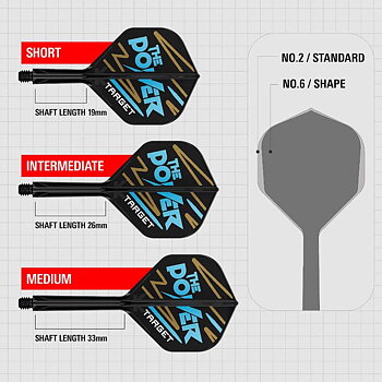 Target K-Flex Phil Taylor Standard/NO2 19mm Short