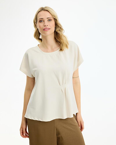 Topp Paloma rynk i sidan offwhite