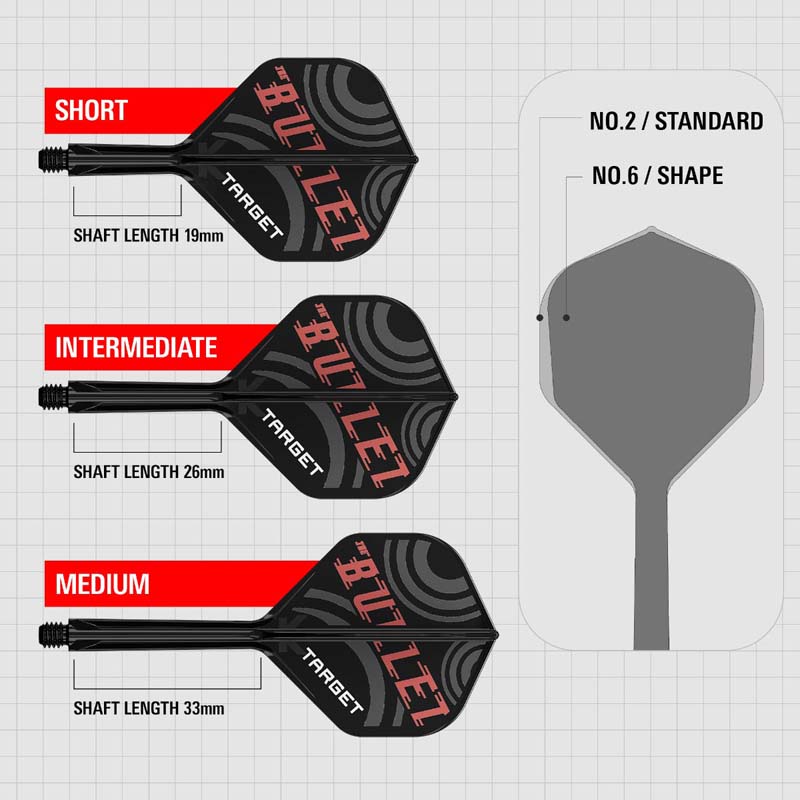 Target K-Flex Stephen Bunting Standard/NO2 19mm Short - 2