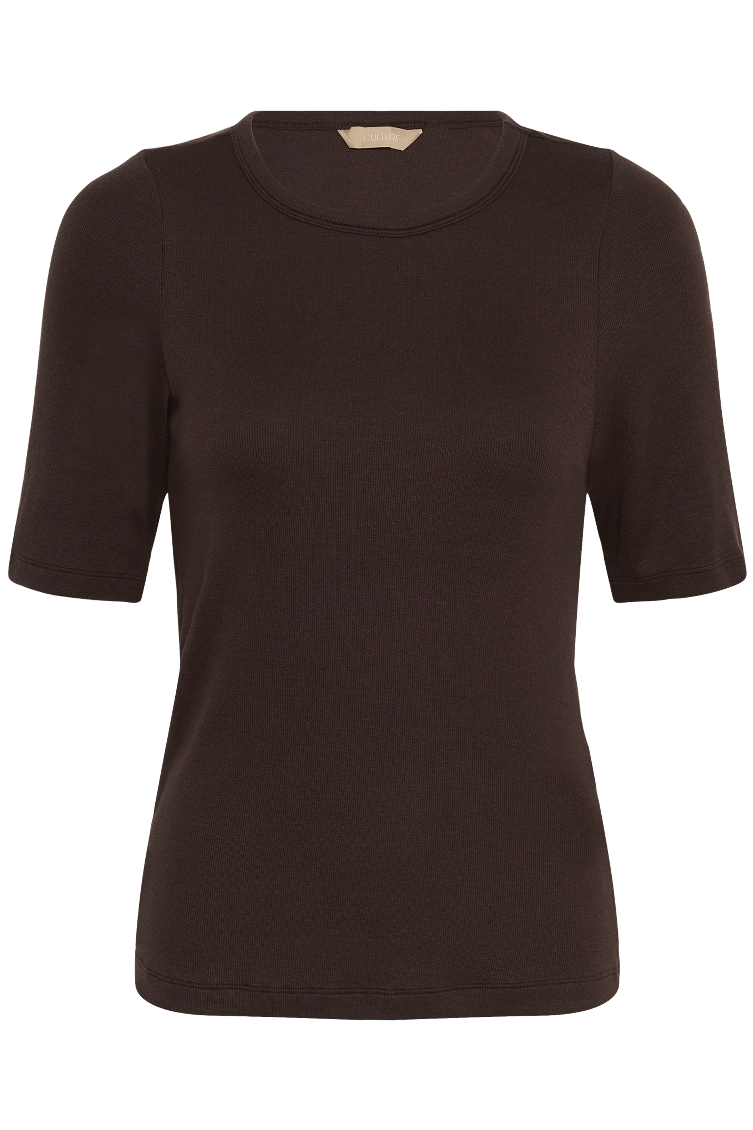 CUjuliet T-Shirt Cofe Bean Brun Ribbad T-Shirt