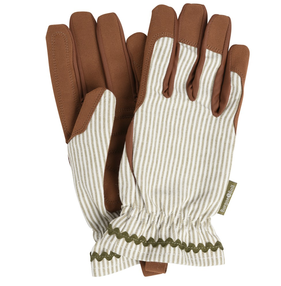 Trädgårdshandske – Grön Randig One Size Burgon & Ball 