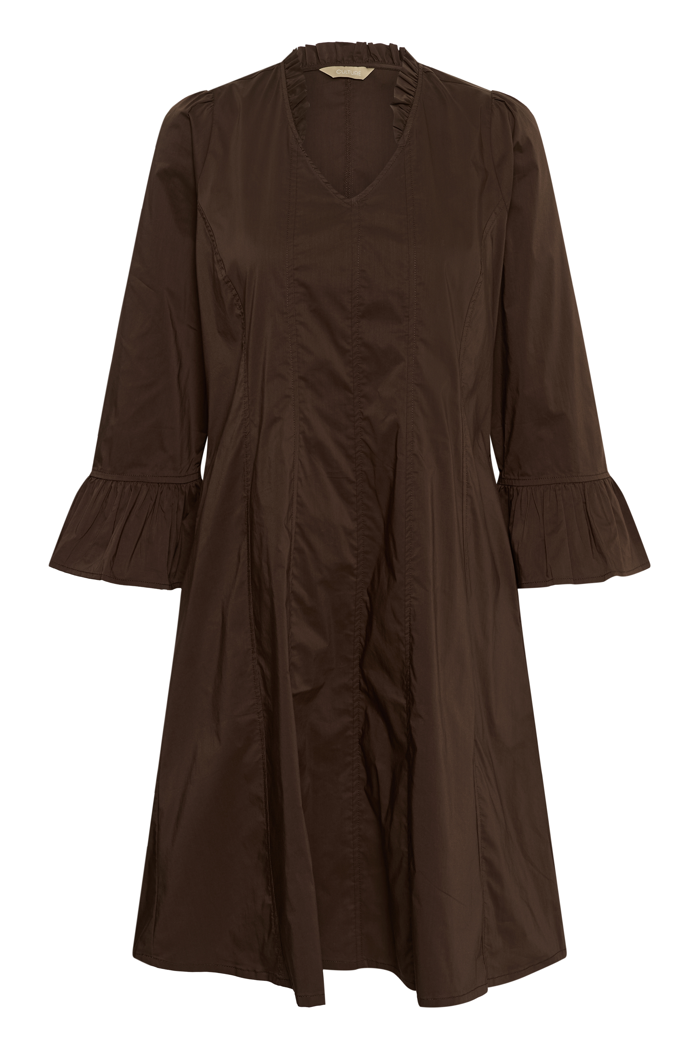 CUdaiva Short  Dress Coffee Bean Kort klänning - 5