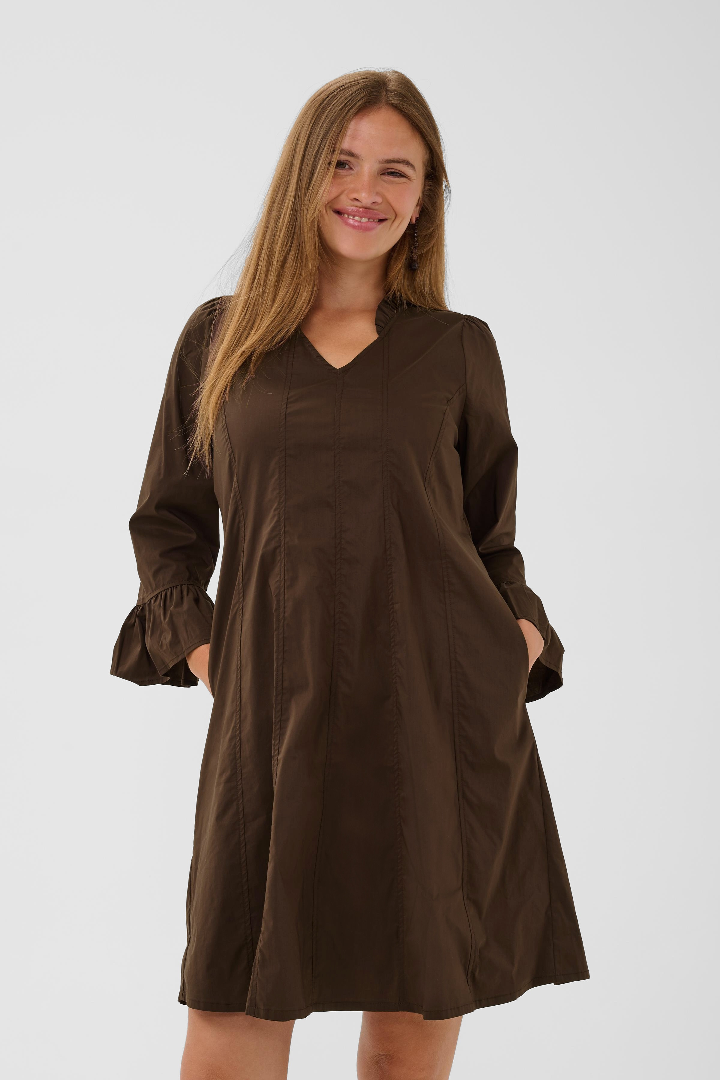 CUdaiva Short  Dress Coffee Bean Kort klänning