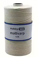 Bomullsmattvarp 12/6  Ekologisk bomull 500 gr / rulle - 7