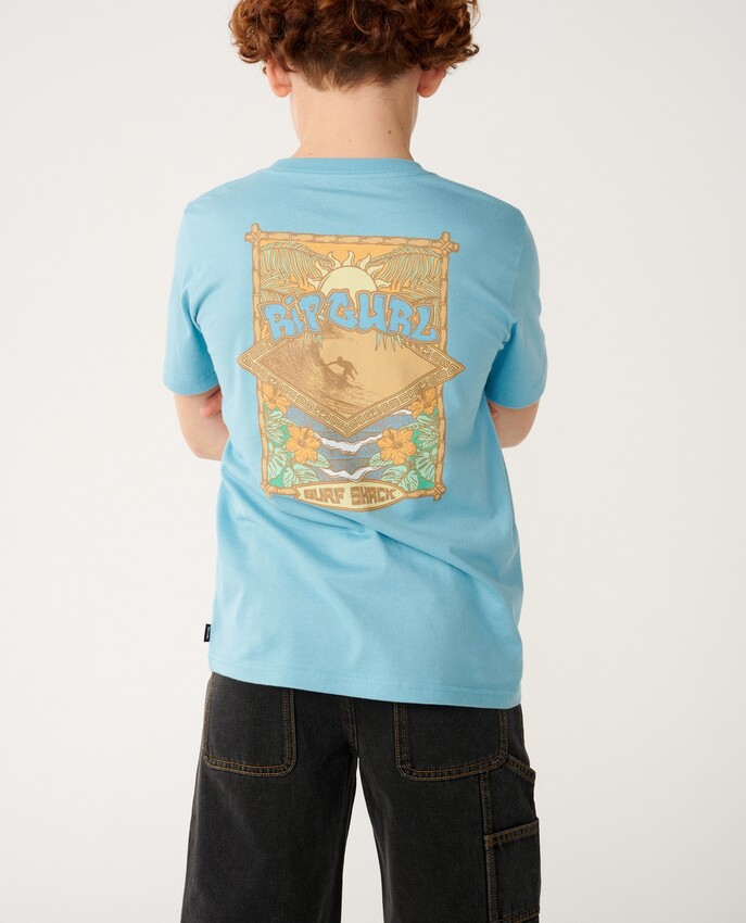 Rip Curl t-shirt jr Surf shack art wave pool - 2
