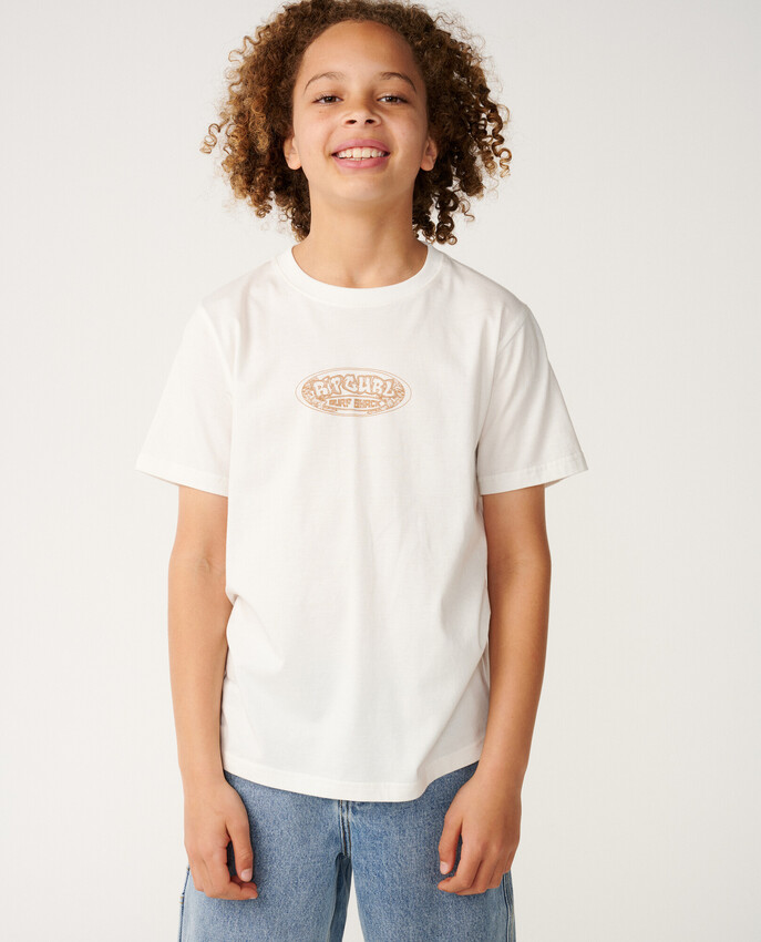 Rip Curl t-shirt jr Surf shack art bone