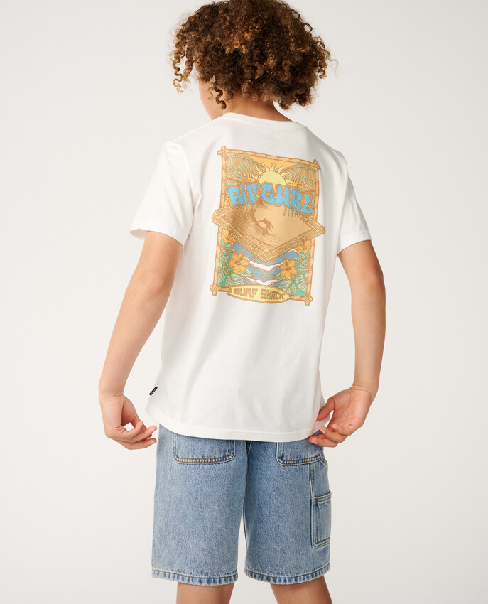 Rip Curl t-shirt jr Surf shack art bone - 2