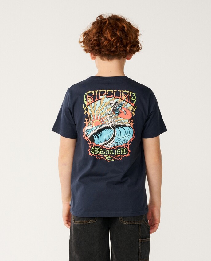 Rip Curl t-shirt jr Air shred dark navy - 2