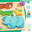 Pussel Woody Wild, Pussla & Lek - Djeco