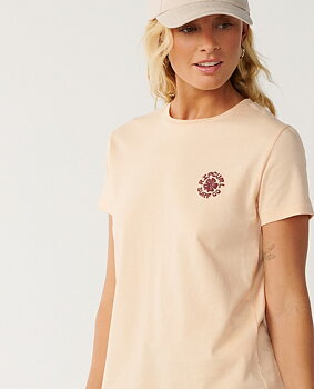Rip Curl t-shirt dam Party wave light apricot