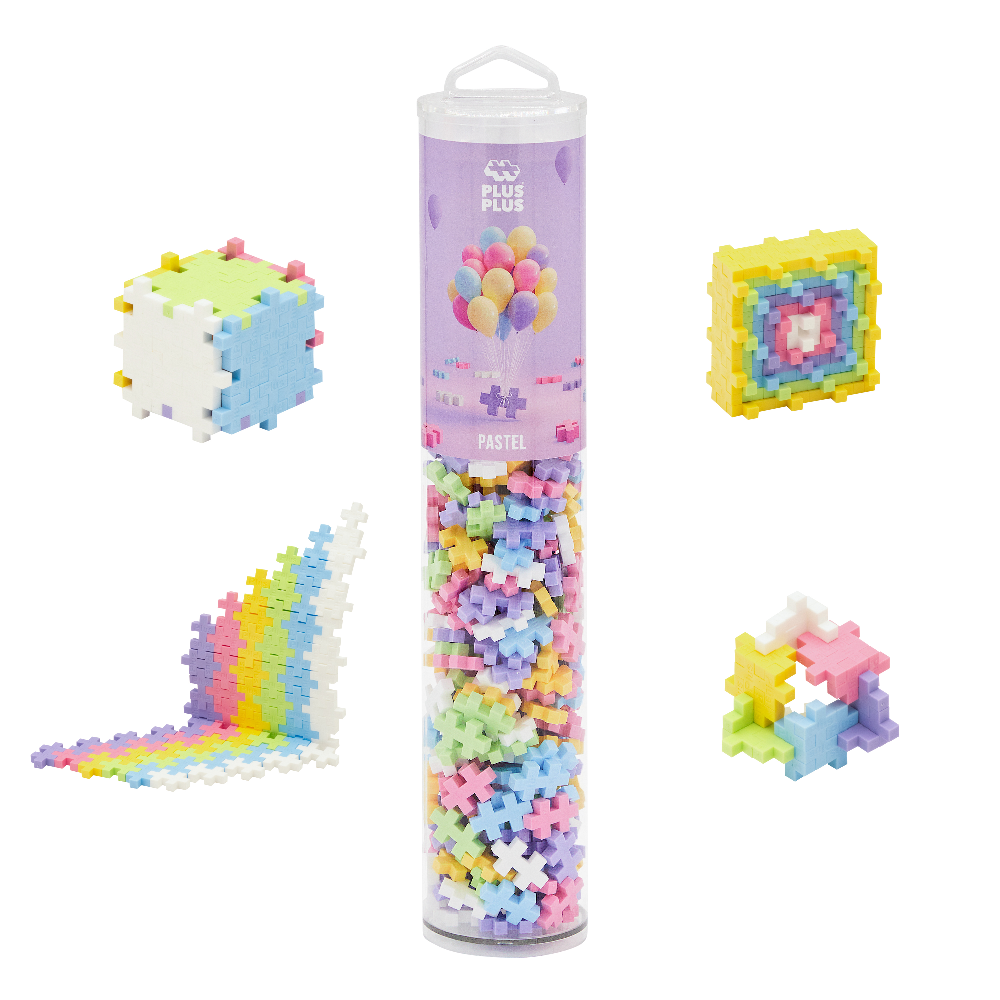 Plus-Plus Pastel mix  / 240 bitar rör - 4