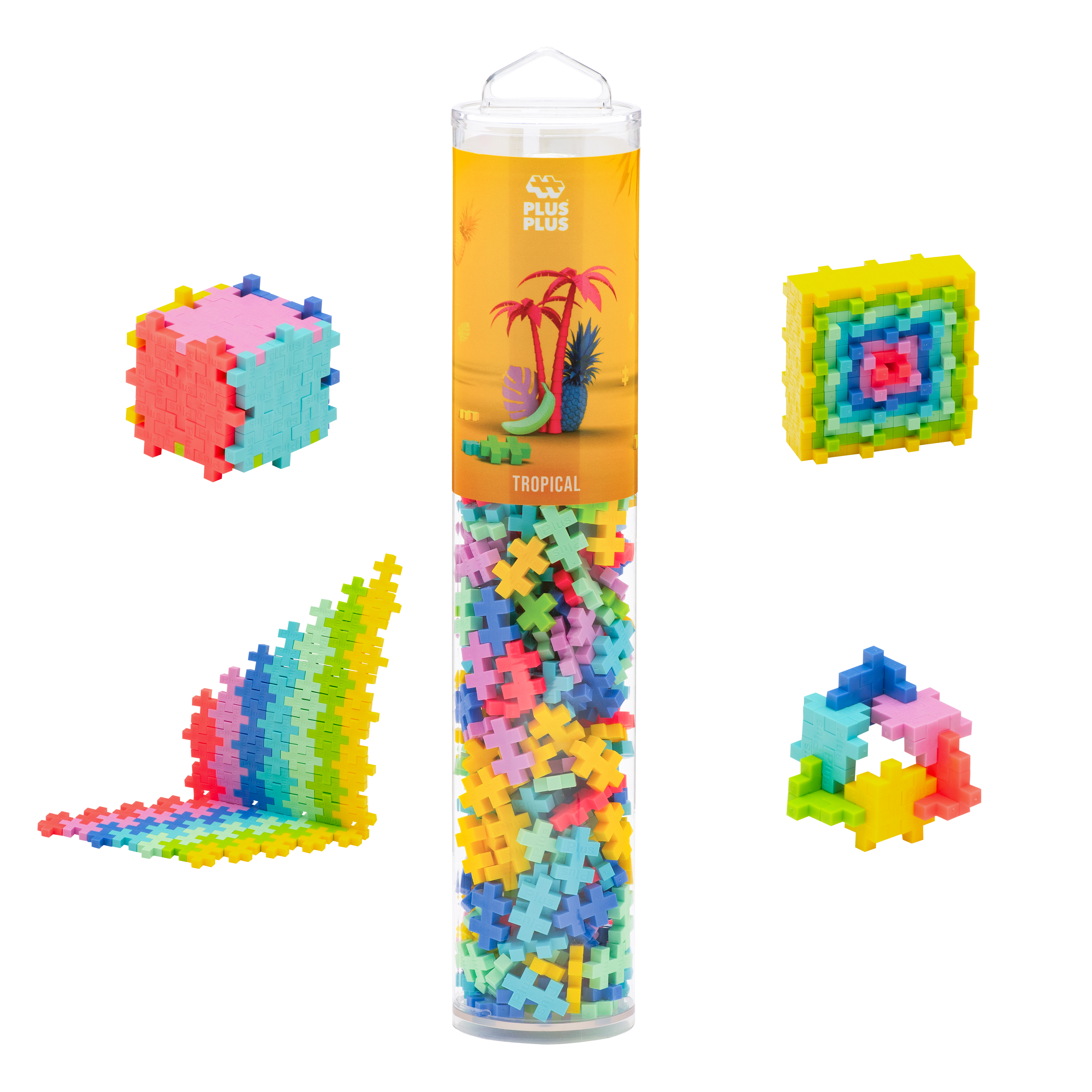 Plus-Plus Tropical mix  / 240 bitar rör - 3