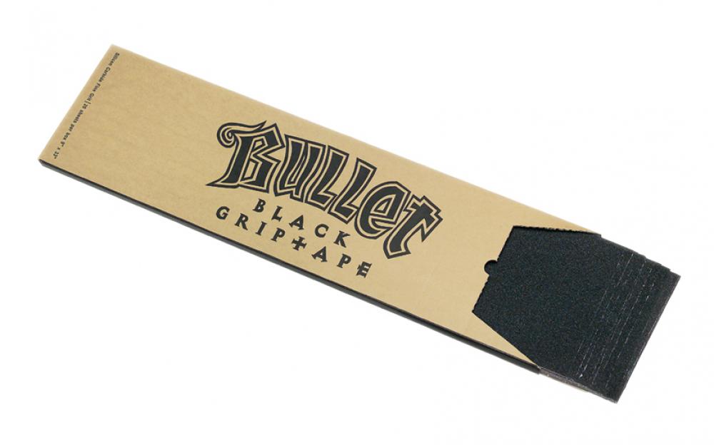 Bullet Griptape 9" x 33" Black Skateboard Grip Tape