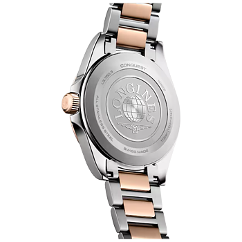 L3.750.3.98.7 Longines Conquest Quartz 2026, blå och roséguld  38 baksida