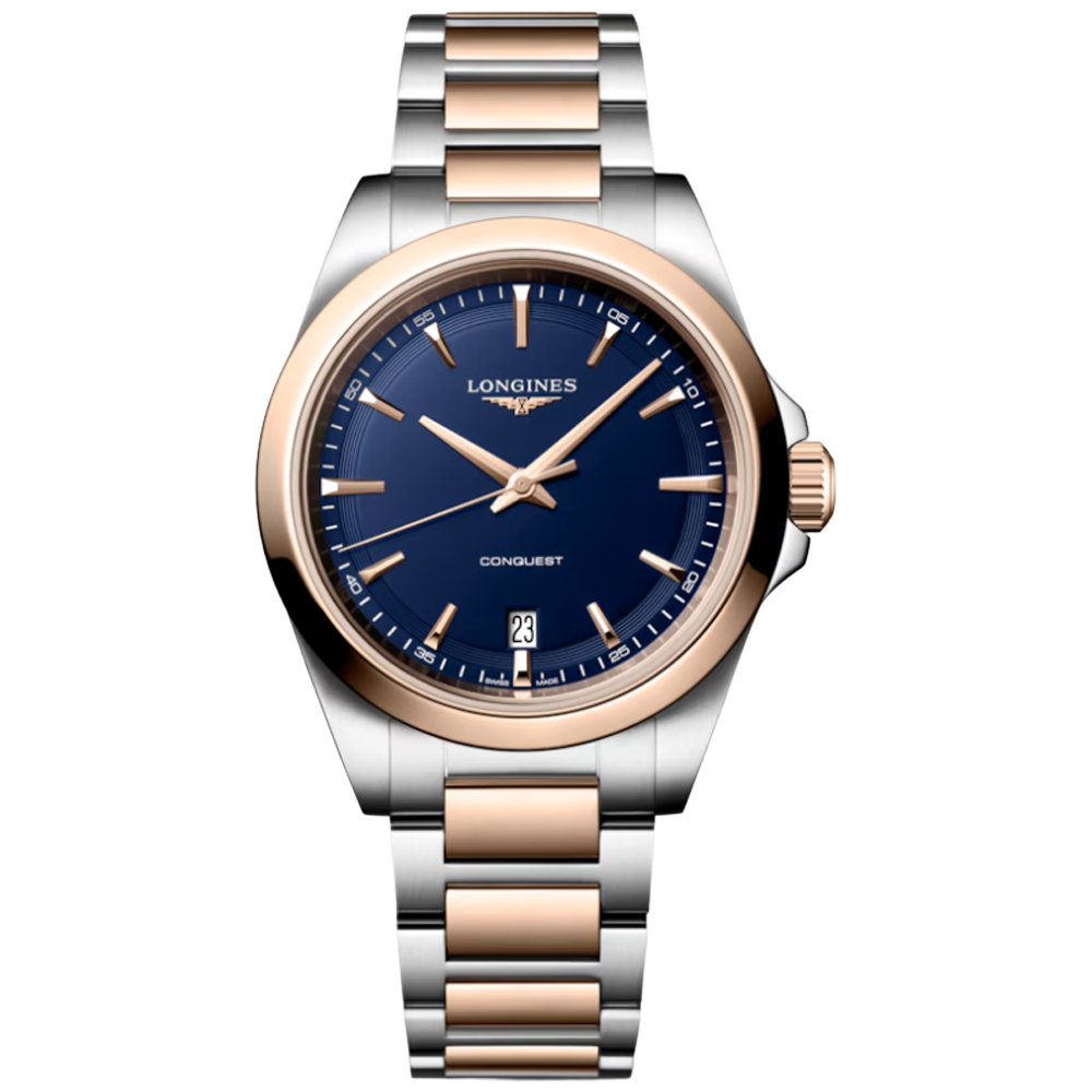 L3.750.3.98.7 Longines Conquest Quartz 2026, blå och roséguld  38