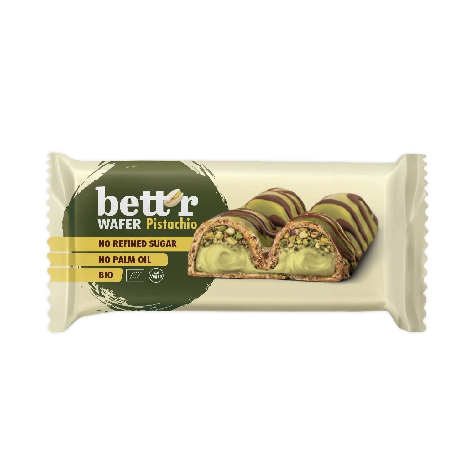 vegansk chokladbar med pistagefyllning bettr 33g