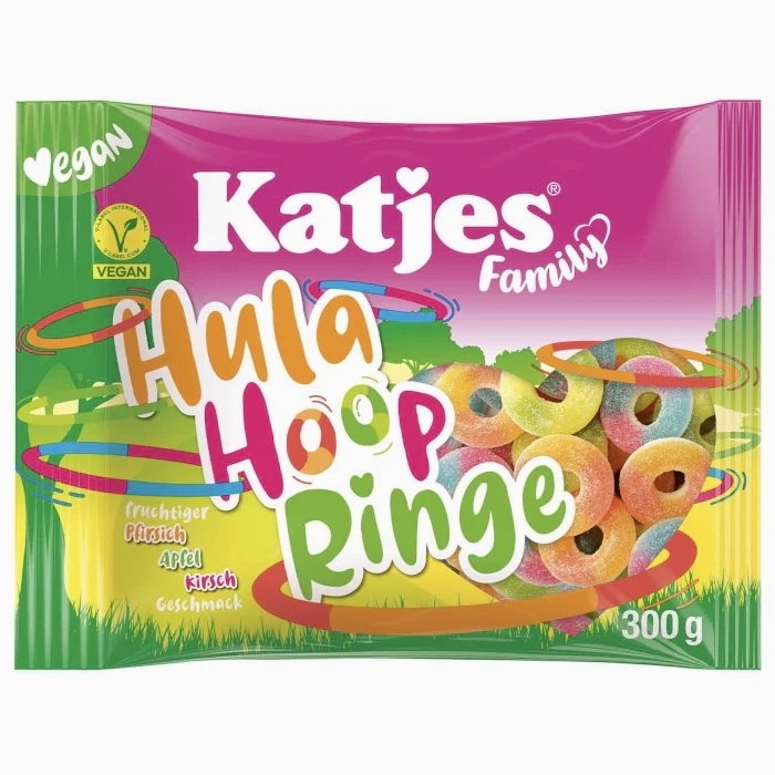 godis hula hoops 300g katjes