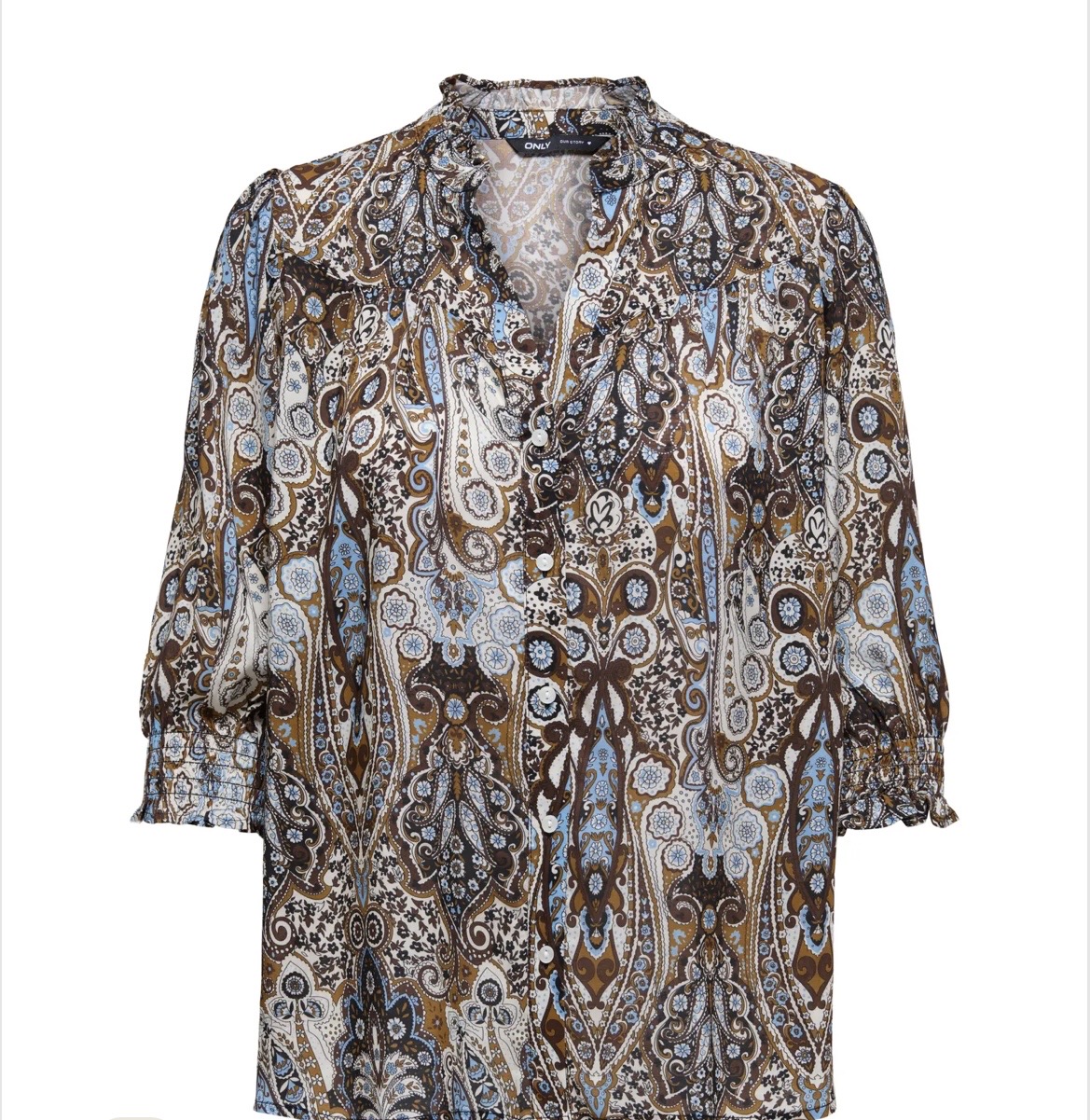 Only - Raya Blus Brun - 3