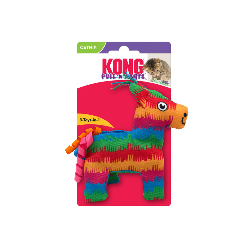 Kong Kattleksak Pull-A-Parts Pinata Flerfärgad 18x11x3cm - 5