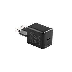 Essentials USB-C väggladdare med PD 30 W, 1x USB-C med PPS, svart