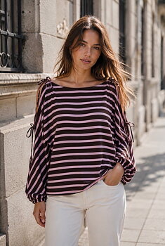 Top stripes pink