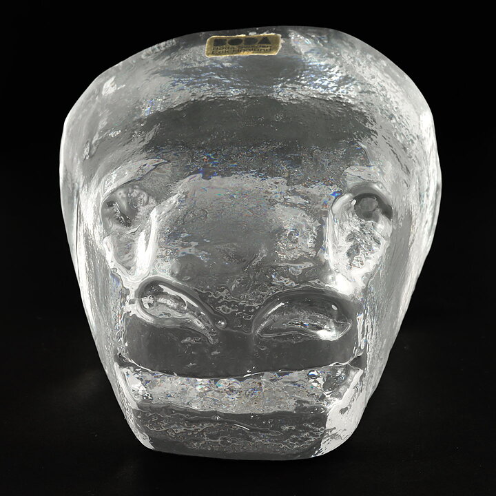 エリック・ホグラン  クリアガラスの動物   (9cm)  1960年代
